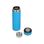 Термос Confident с покрытием soft-touch 420мл, голубой (P), фото 1