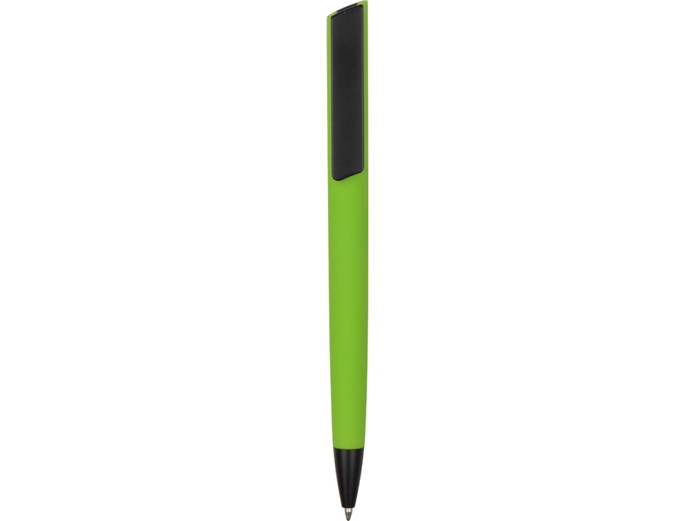 Ручка пластиковая шариковая C1 софт-тач, зеленое яблоко - купить оптом
