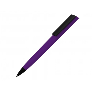 Ручка пластиковая шариковая C1 софт-тач, фиолетовый - купить оптом