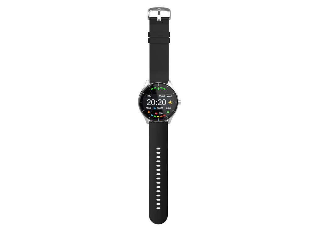 Умные часы HIPER IoT Watch GT, черный/ голубой - купить оптом