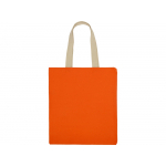 Сумка для шопинга Steady из хлопка с парусиновыми ручками, 260 г/м2, оранжевый (P), фото 3