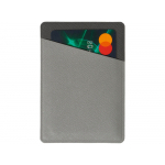 Картхолдер на 3 карты типа бейджа Favor, светло-серый/темно-серый, фото 3