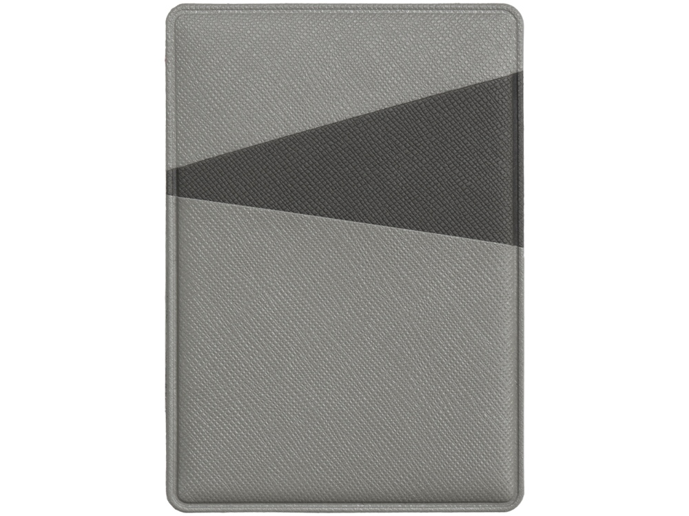 Картхолдер на 3 карты типа бейджа Favor, светло-серый/темно-серый - купить оптом