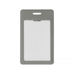 Вертикальный карман из экокожи для карты Favor, светло-серый, фото 2