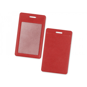 Вертикальный карман из экокожи для карты Favor, красный - купить оптом