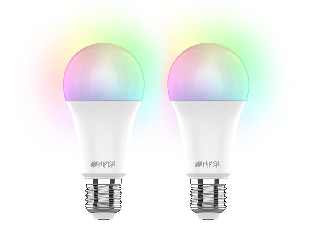 Набор из двух лампочек IoT CLED M1 RGB, E27, белый - купить оптом