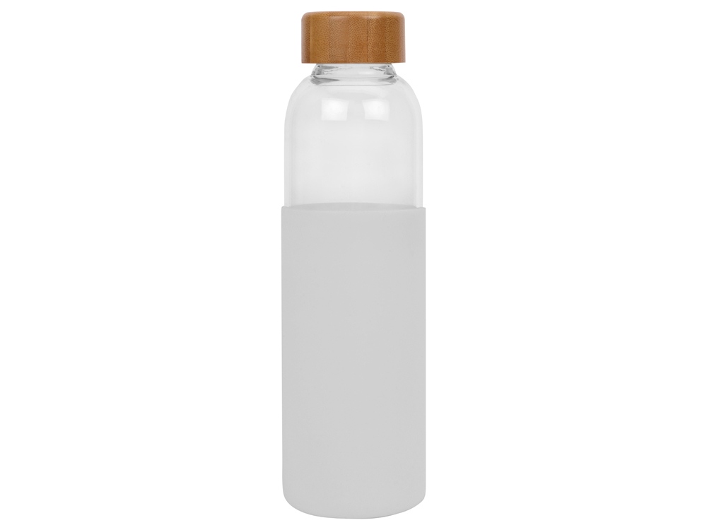 Бутылка для воды стеклянная Refine, в чехле, 550 мл, белый (P) - купить оптом