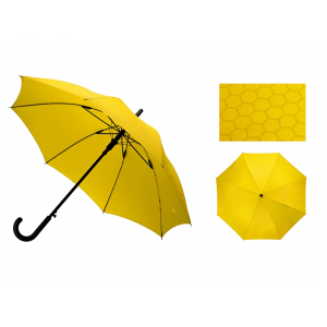 Зонт-трость полуавтомат Wetty с проявляющимся рисунком, желтый (P) - купить оптом