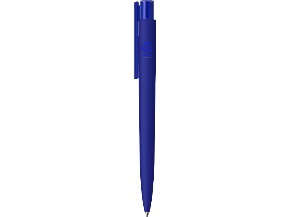 Шариковая ручка RECYCLED PET PEN PRO K transparent GUM soft-touch, синий - купить оптом