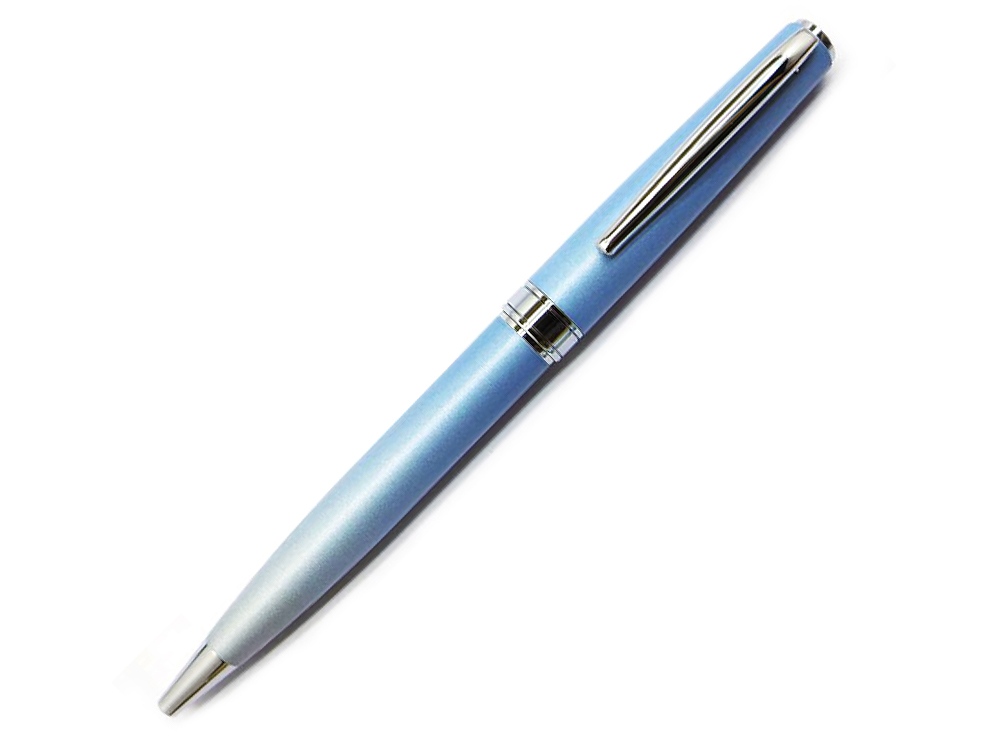 Ручка шариковая Pierre Cardin TENDRESSE, цвет - серебряный и голубой. Упаковка E. - купить оптом