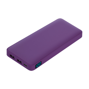 Внешний аккумулятор с подсветкой Ancor Plus 10000 mAh, фиолетовый - купить оптом