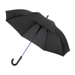 Зонт-трость полуавтоматический двухслойный, синий/черный - купить оптом