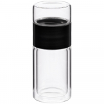 Алюминиевая бутылка для воды Oregon объемом 770 мл с карабином - сплошной черный - купить оптом
