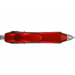 Ручка шариковая Сан-Марино в форме автомобиля с открывающимися дверями и инерционным механизмом движения, красная, красный/черный/серебристый, фото 4