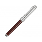 Ручка металлическая шариковая Taper Metal софт-тач с цветным зеркальным слоем, черный с серебристым - купить оптом