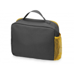 Изотермическая сумка-холодильник Breeze для ланч-бокса, серый/желтый, фото 2