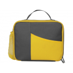 Изотермическая сумка-холодильник Breeze для ланч-бокса, серый/желтый, фото 3
