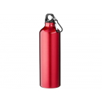 Алюминиевая бутылка для воды Oregon объемом 770 мл с карабином - Красный, красный