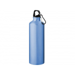 Алюминиевая бутылка для воды Oregon объемом 770 мл с карабином - Светло-синий, светло-синий