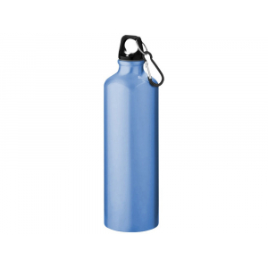 Алюминиевая бутылка для воды Oregon объемом 770 мл с карабином - Светло-синий, светло-синий - купить оптом