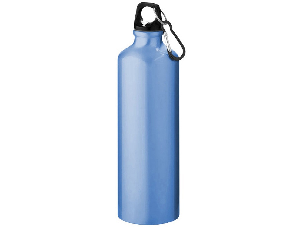 Алюминиевая бутылка для воды Oregon объемом 770 мл с карабином - Светло-синий, светло-синий - купить оптом