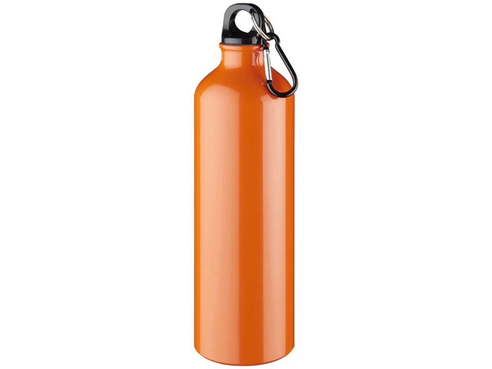 Алюминиевая бутылка для воды Oregon объемом 770 мл с карабином - Оранжевый, оранжевый - купить оптом