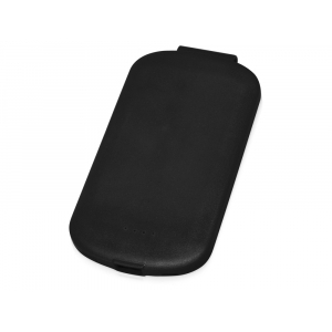 Портативное зарядное устройство Pin на 4000 mAh с большой площадью нанесения и клипом для крепления к одежде или сумке, черный - купить оптом