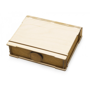 Подарочная коробка Тайна, натуральный/орех - купить оптом