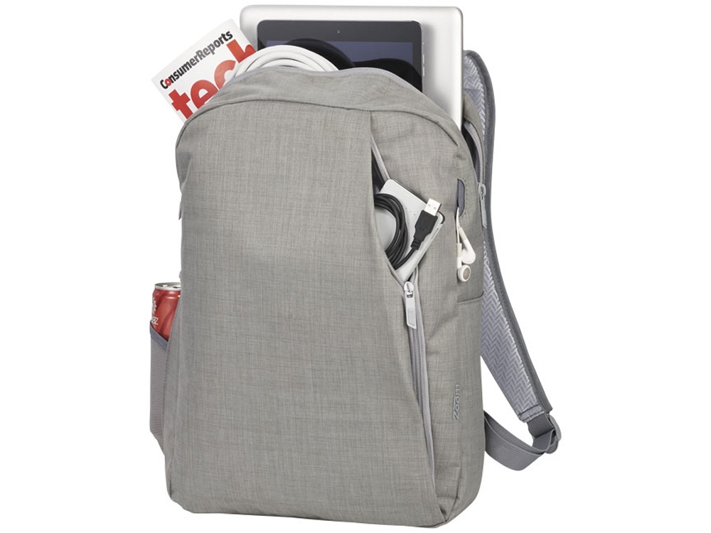 Рюкзак Zip для ноутбука 15, серый - купить оптом