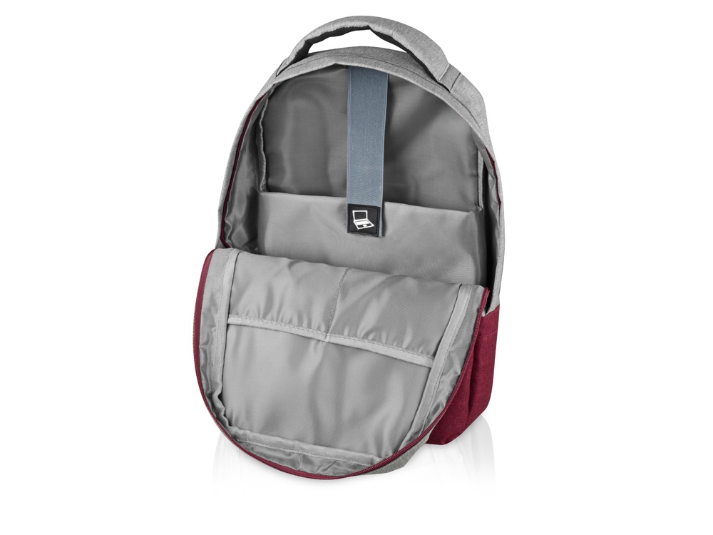 Рюкзак Fiji с отделением для ноутбука, серый/бордовый 208C - купить оптом