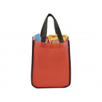 Маленькая ламинированная сумка для покупок, красный, фото 1