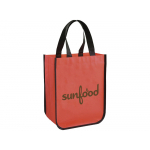 Маленькая ламинированная сумка для покупок, красный, фото 3