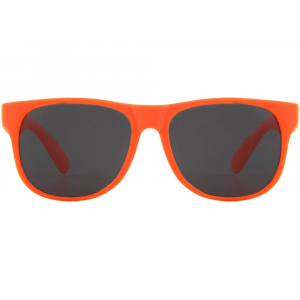 Солнцезащитные очки Retro - сплошные, неоново-оранжевый - купить оптом