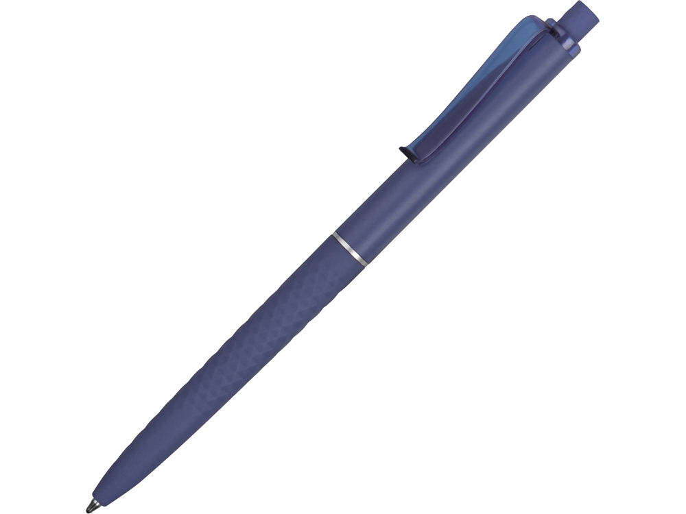 Ручка пластиковая soft-touch шариковая Plane, синий - купить оптом