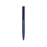 Ручка металлическая шариковая Bevel, синий/черный, фото 2