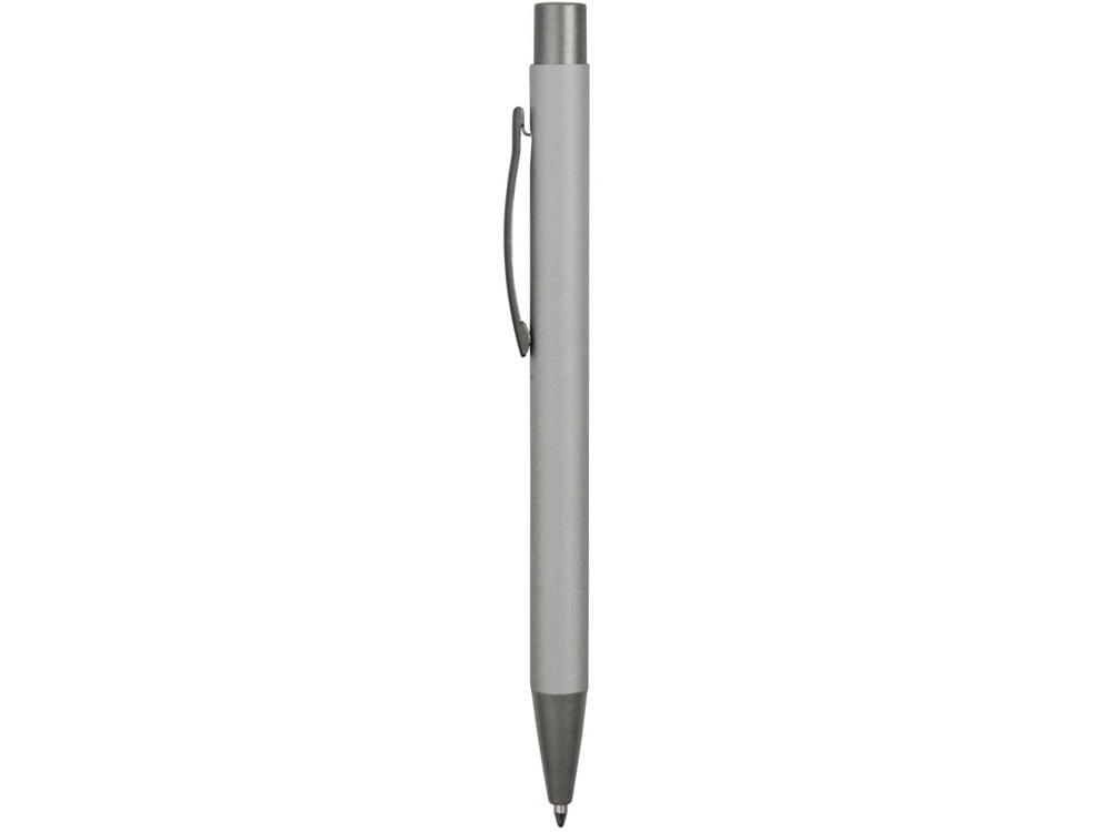 Ручка металлическая soft touch шариковая Tender, серебристый/серый - купить оптом