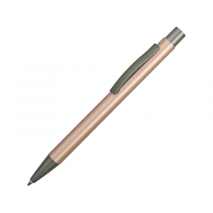 Ручка металлическая soft touch шариковая Tender, розовое золото/серый - купить оптом
