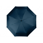 Зонт складной Columbus, механический, 3 сложения, с чехлом, темно-синий, фото 4