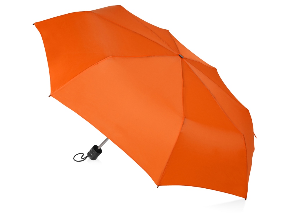 Зонт складной Columbus, механический, 3 сложения, с чехлом, оранжевый - купить оптом