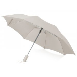 Зонт складной Tulsa, полуавтоматический, 2 сложения, с чехлом, серый - купить оптом