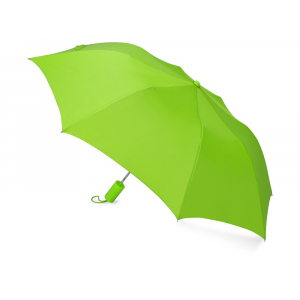 Зонт складной Tulsa, полуавтоматический, 2 сложения, с чехлом, зеленое яблоко - купить оптом