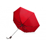 Зонт складной Irvine, полуавтоматический, 3 сложения, с чехлом, красный, фото 2