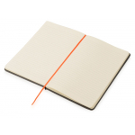 Блокнот Color линованный А5 в твердой обложке с резинкой, серый/оранжевый, фото 1