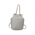 Рюкзак со шнурками Harper из хлопчатобумажной парусины, светло-серый, фото 1