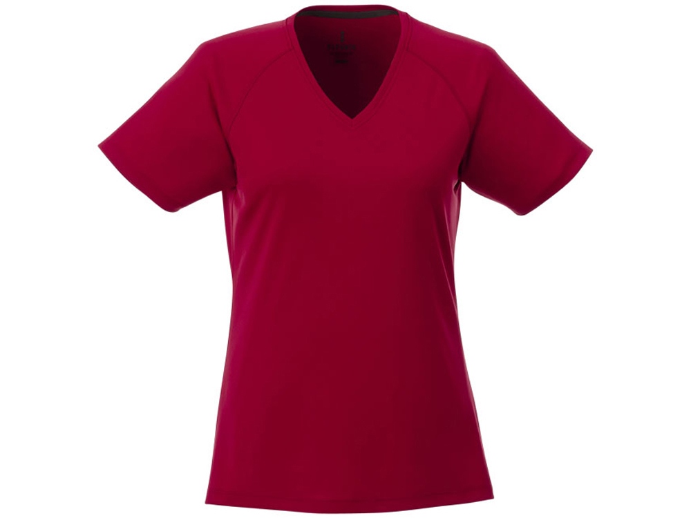 Модная женская футболка Amery  с коротким рукавом и V-образным вырезом, красный - купить оптом