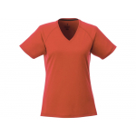 Модная женская футболка Amery  с коротким рукавом и V-образным вырезом, оранжевый, фото 1