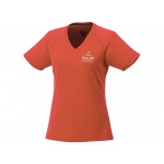 Модная женская футболка Amery  с коротким рукавом и V-образным вырезом, оранжевый, фото 3