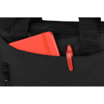 Сумка для ноутбука Wing с вертикальным наружным карманом, черный, фото 2