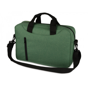 Сумка для ноутбука Wing с вертикальным наружным карманом, зеленый - купить оптом