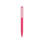 Ручка шариковая пластиковая Bon с покрытием soft touch, розовый, фото 1